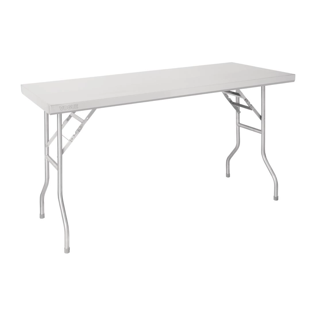 Een Vogue RVS inklapbare werktafel 1220x610x780mm koop je bij Supplierz BV