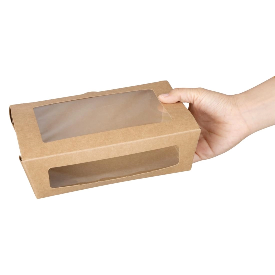 Een Fiesta Recyclable saladeboxen met PET venster 1200ml (150 stuks) koop je bij Supplierz BV