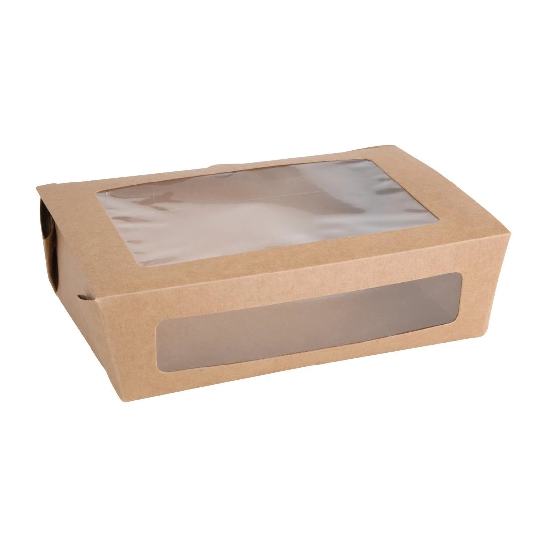 Een Fiesta Recyclable saladeboxen met PET venster 1600ml (100 stuks) koop je bij Supplierz BV