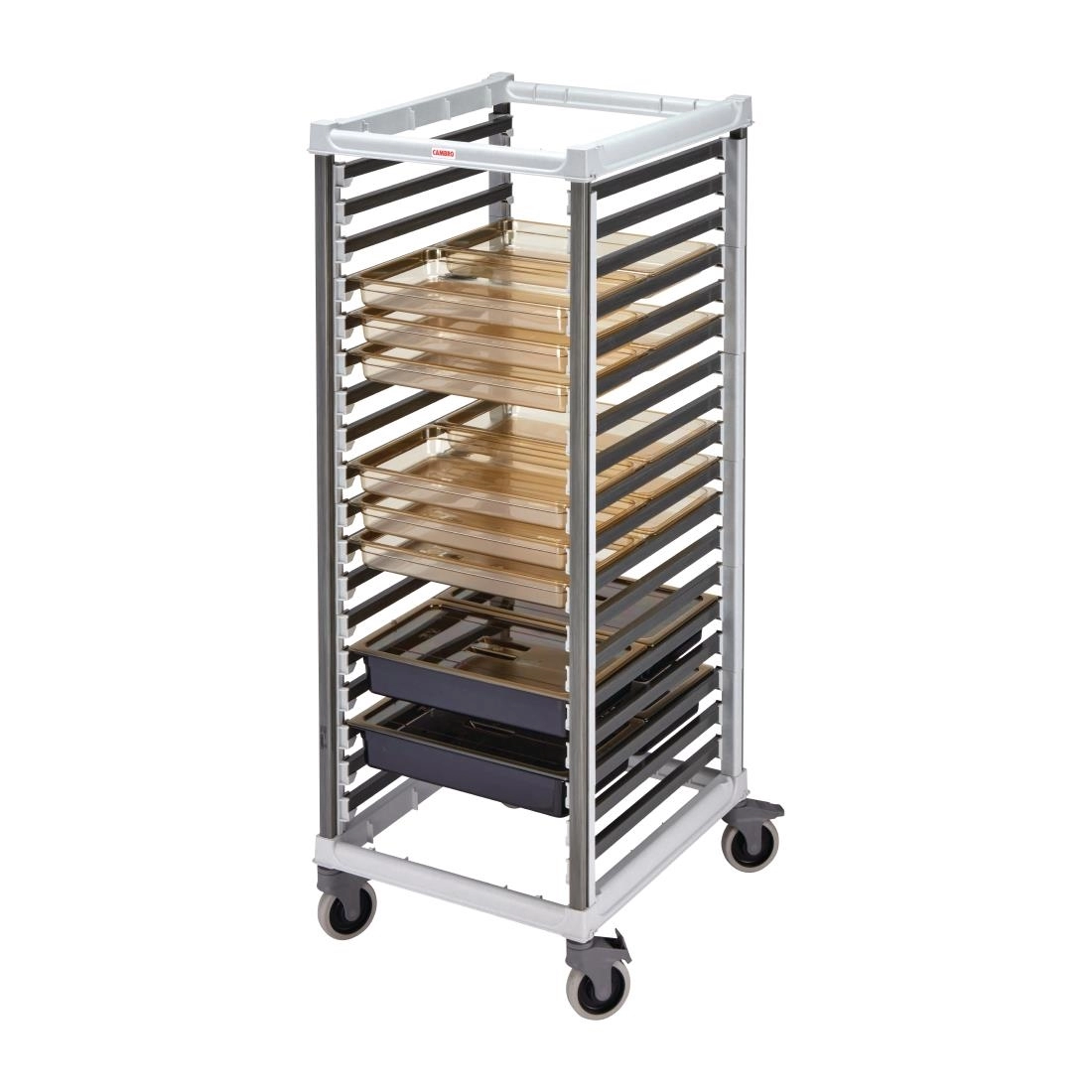 Een Cambro GN 2/1 trolley 18 etages voor 36x 1/1 GN bakken koop je bij Supplierz BV