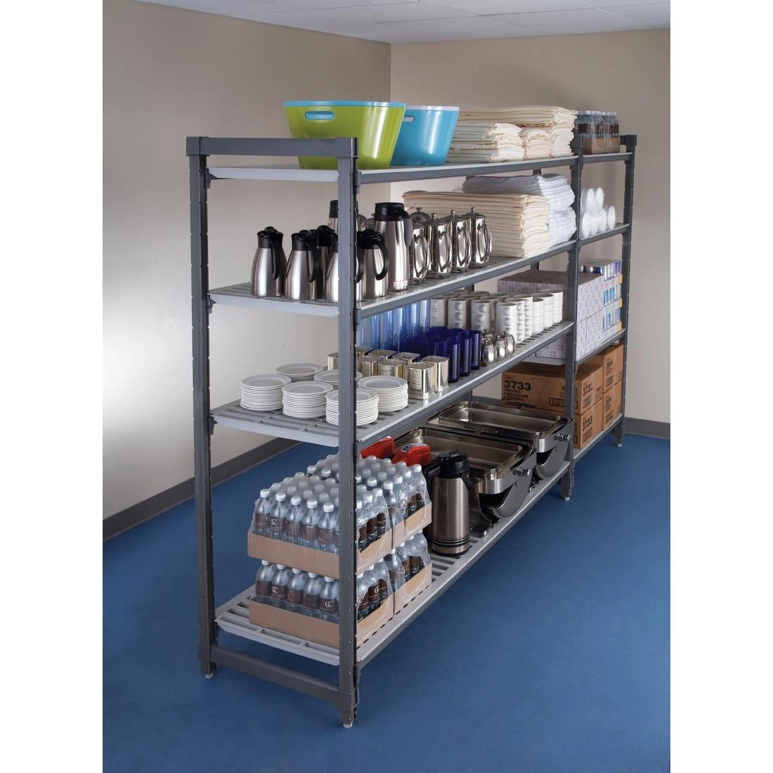 Een Cambro Camshelving Elements startset 4 etages 1830 x 1525 x 610 mm koop je bij Supplierz BV