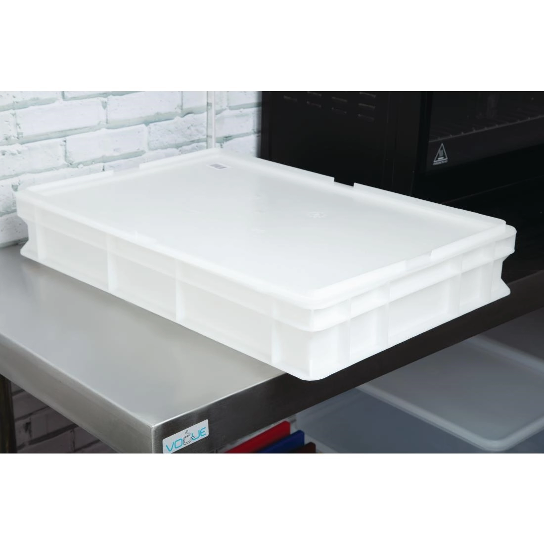 Vous pouvez acheter un Boîte à pâte à pizza en polyéthylène Cambro 60x40x10cm chez Supplierz BV