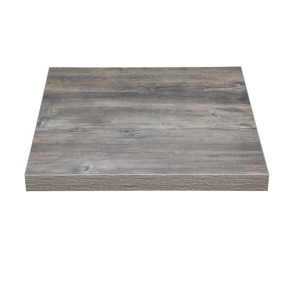 Een Bolero Voorgeboord Vierkant Melamine Tafelblad Ash Grey 700mm koop je bij Supplierz BV