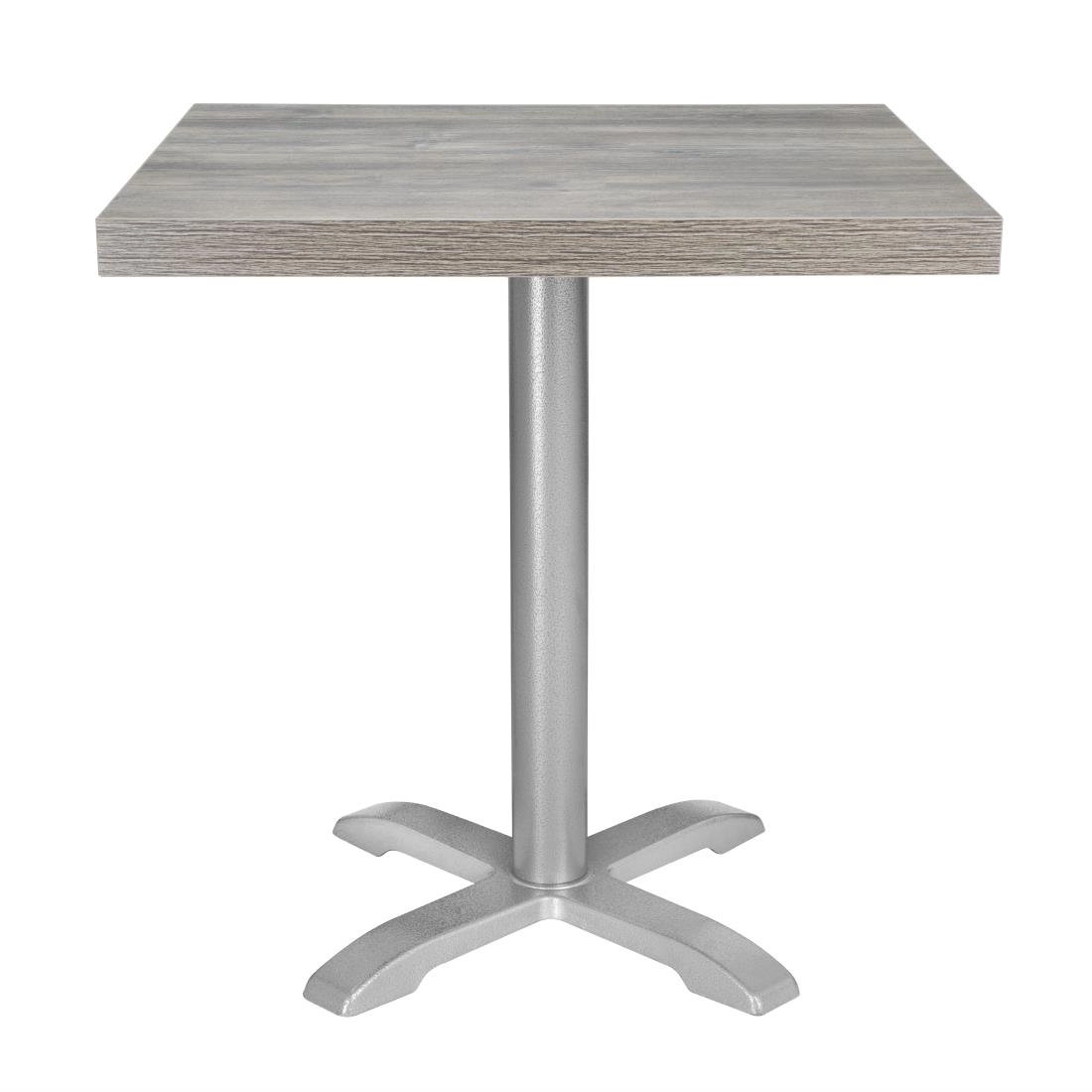 Een Bolero Voorgeboord Vierkant Melamine Tafelblad Ash Grey 700mm koop je bij Supplierz BV