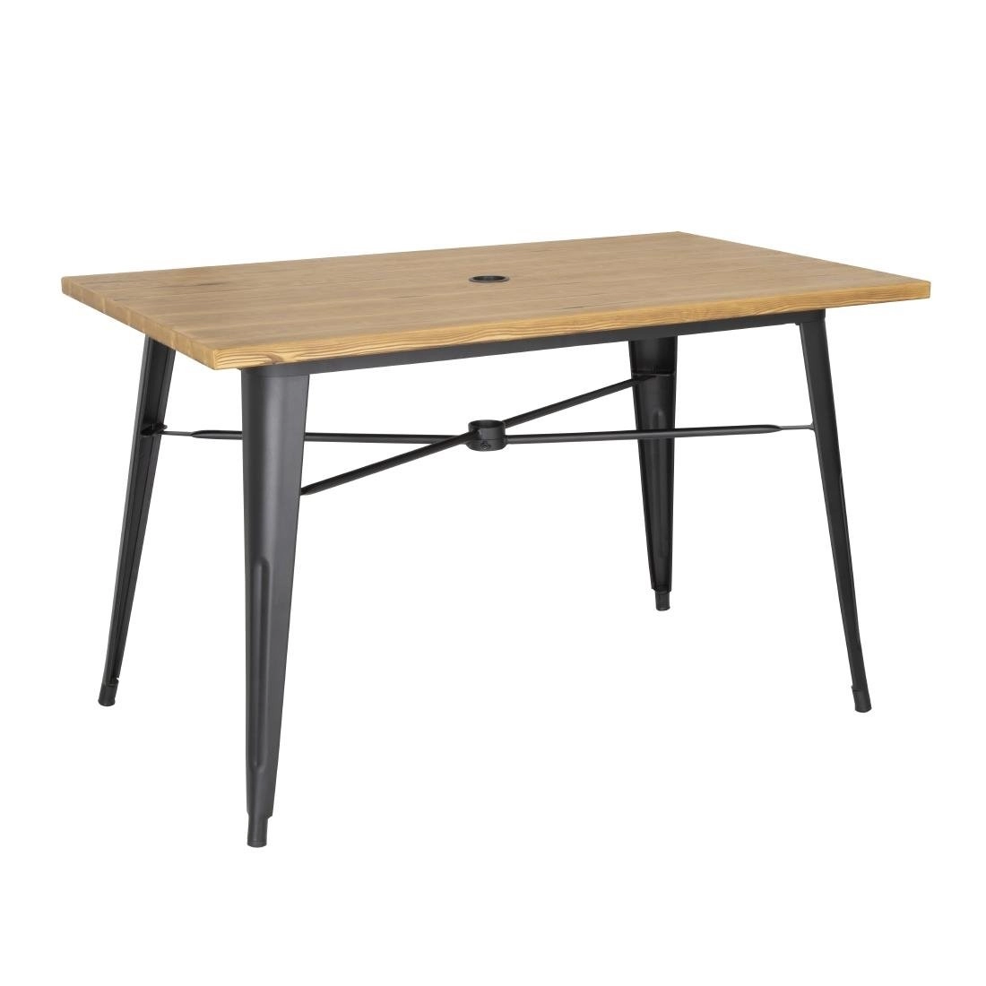 Een Bolero aluminium outdoor tafel 120x76x76cm licht houtdessin koop je bij Supplierz BV