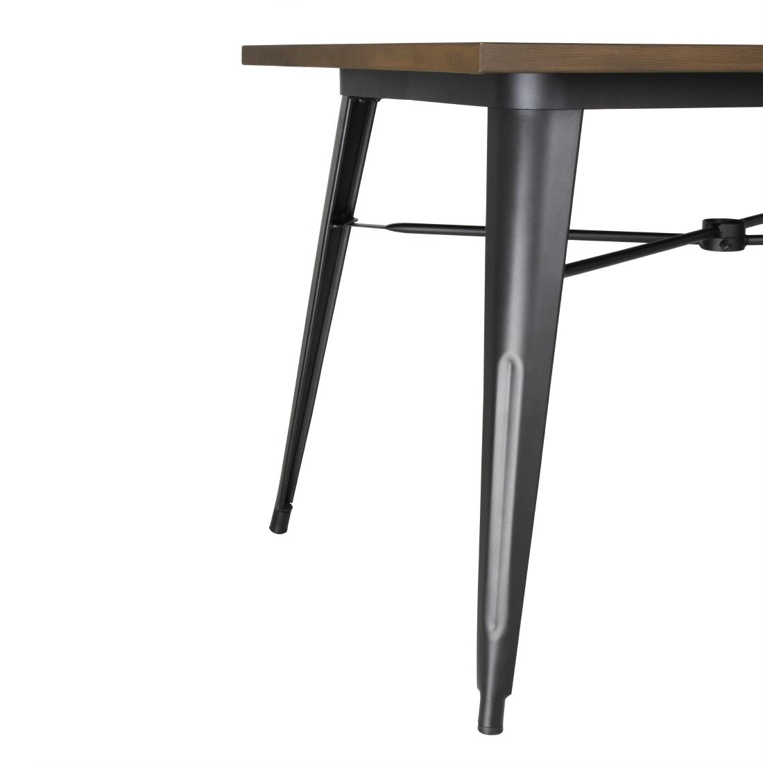 Een Bolero aluminium outdoor tafel 120x76x76cm donker houtdessin koop je bij Supplierz BV