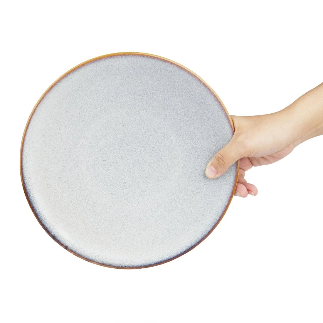 Vous pouvez acheter un Assiettes plates Olympia Drift gris uni 230 mm (lot de 6) chez Supplierz BV