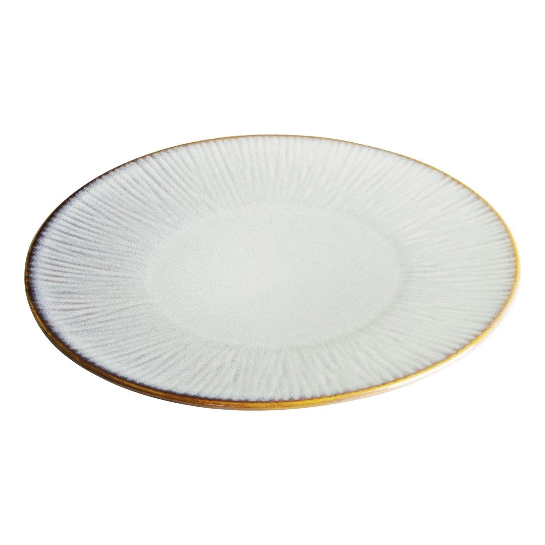 Vous pouvez acheter un Assiettes plates Olympia Drift en relief gris 280mm (lot de 4) chez Supplierz BV