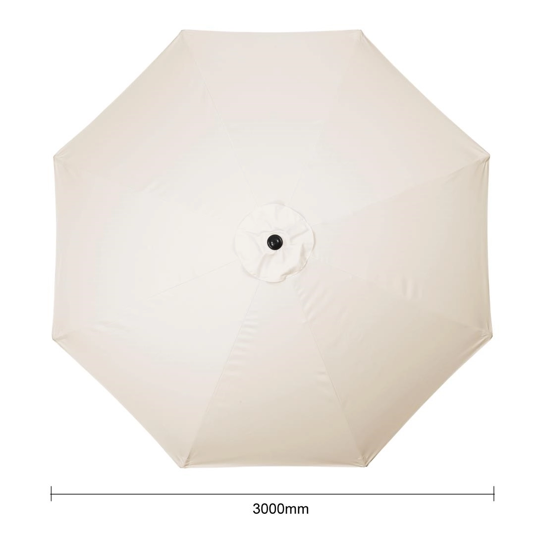 Een Bolero Sevilla Ronde Parasol Diameter 3 Meter Crème koop je bij Supplierz BV