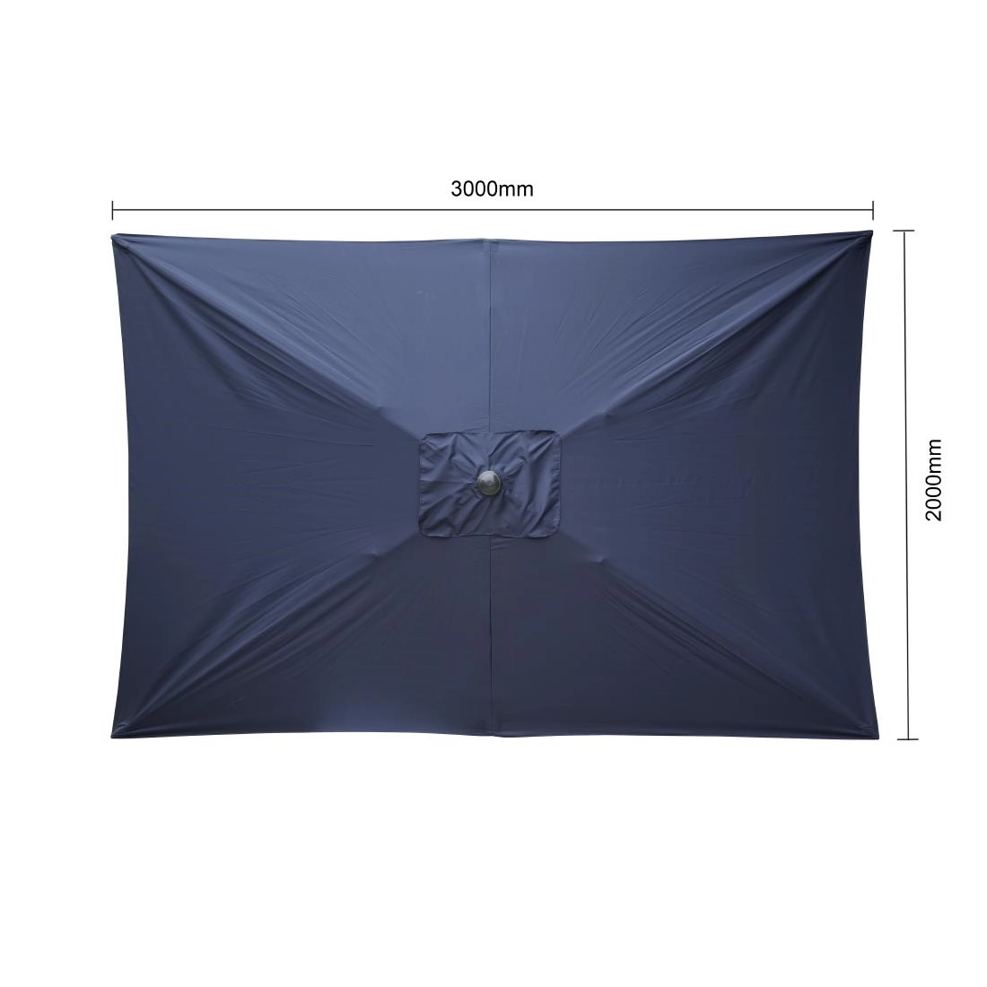 Een Bolero Sevilla Vierkante Parasol 2X3M Marineblauw koop je bij Supplierz BV