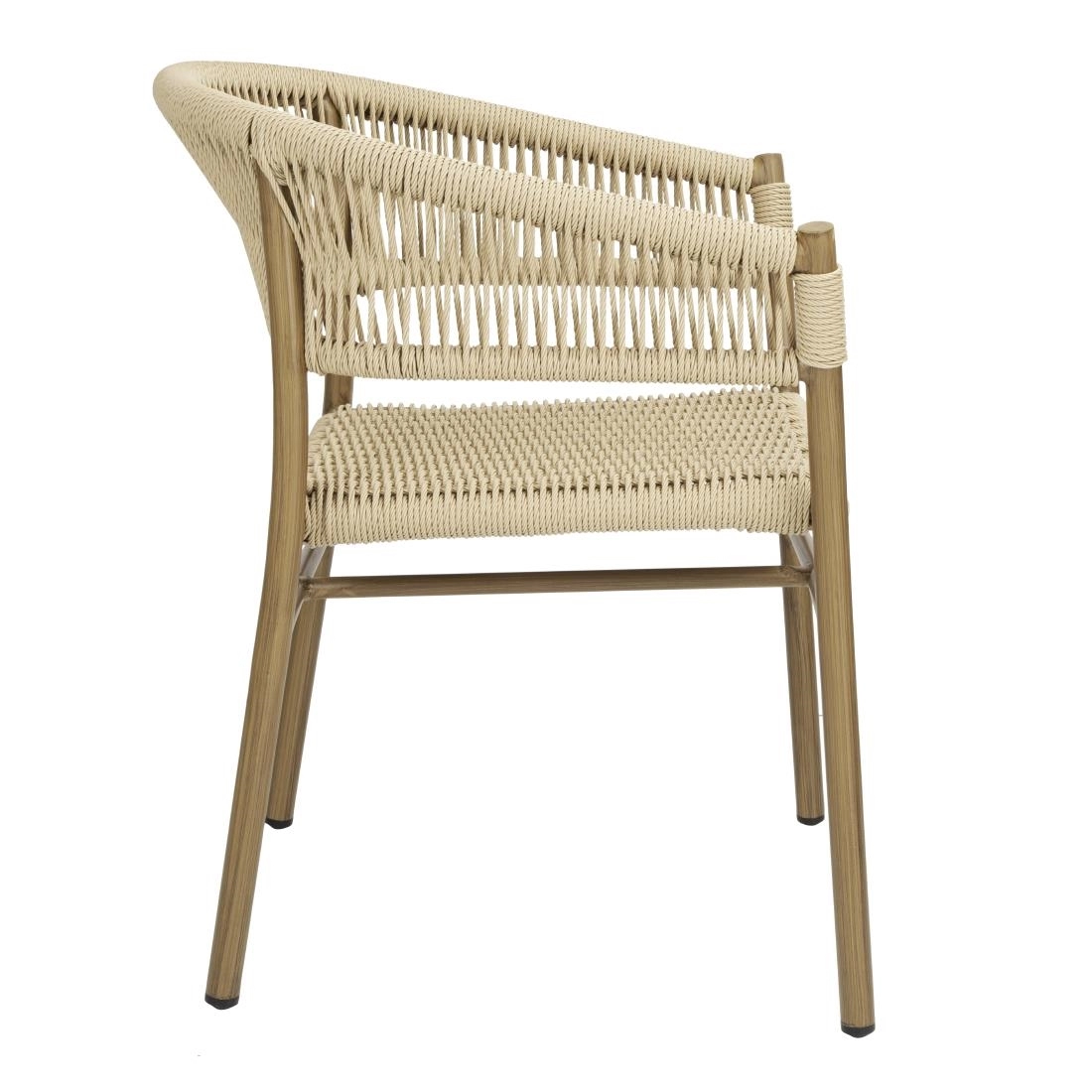 Buy your Bolero Florence Natuurlijk Touw Twist Rieten Stoelen (Pak Van 2) at Supplierz BV