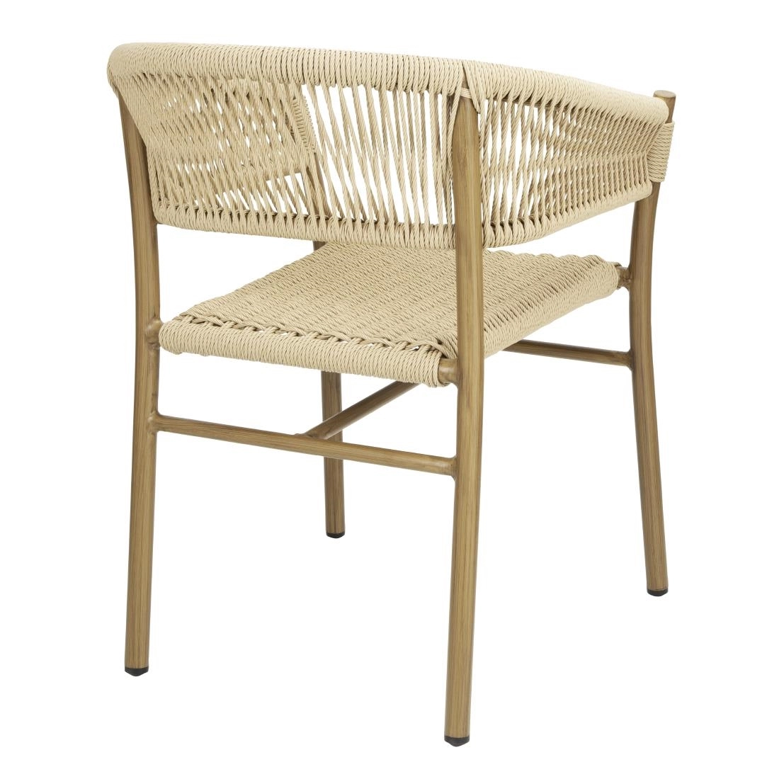 Buy your Bolero Florence Natuurlijk Touw Twist Rieten Stoelen (Pak Van 2) at Supplierz BV