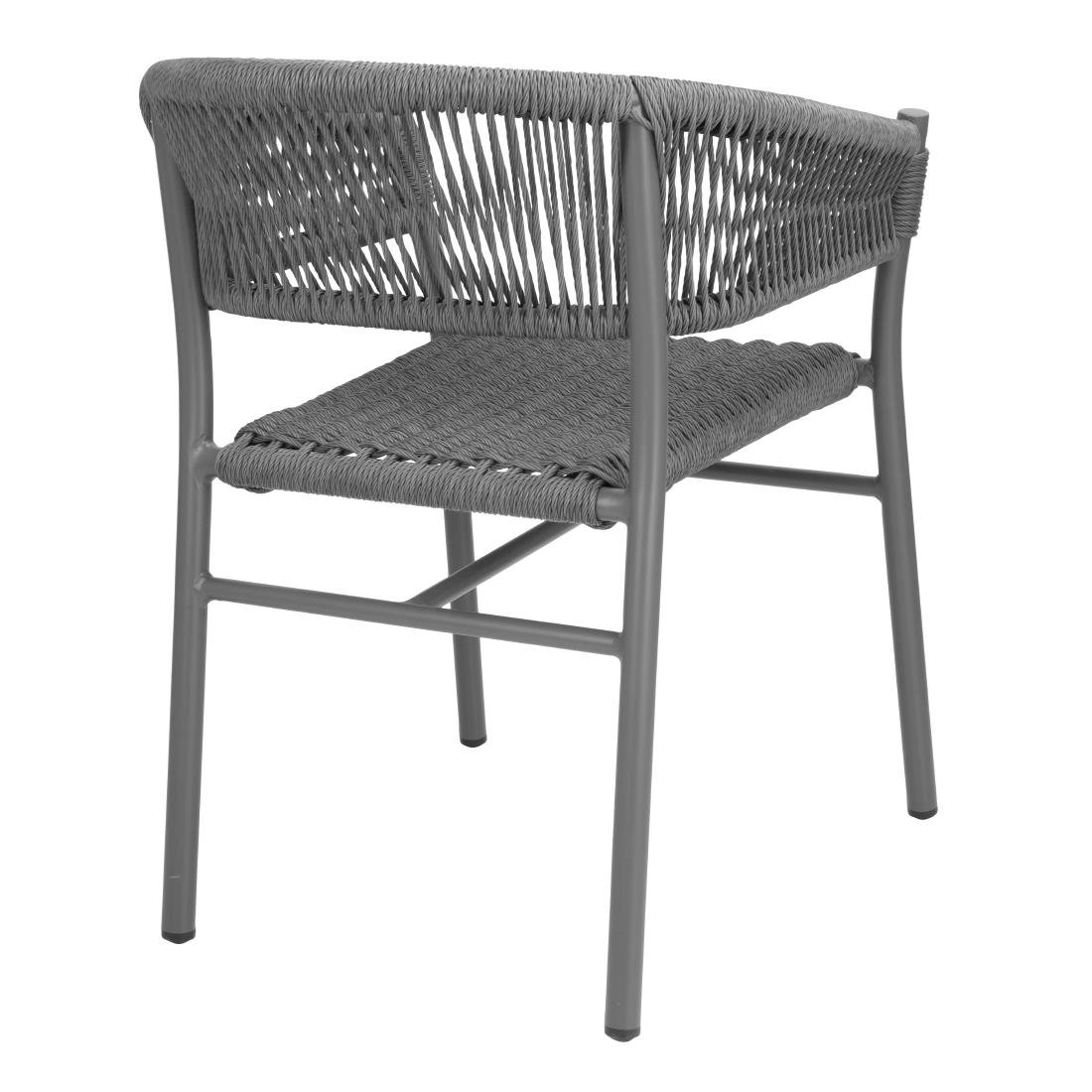 Buy your Bolero Florence Grijze Mix Touw Twist Rieten Stoelen (Pak Van 2) at Supplierz BV