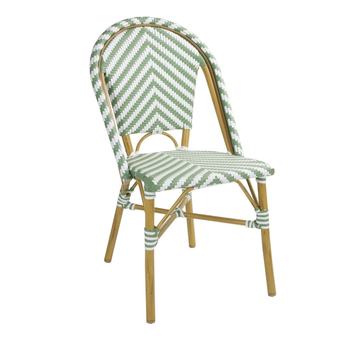 Vous pouvez acheter un Chaises style parisien en rotin PE Bolero vert clair (lot de 2) chez Supplierz BV