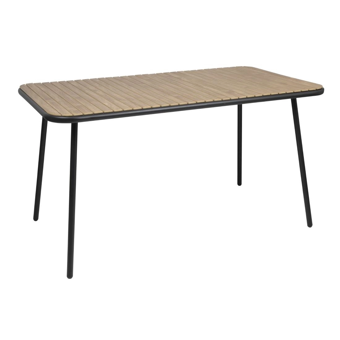 Vous pouvez acheter un Table rectangulaire effet bois Bolero Santorini 1400mm chez Supplierz BV