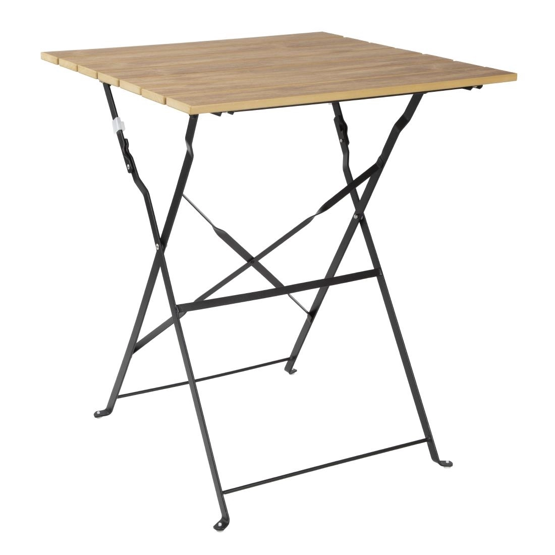 Vous pouvez acheter un Table de terrasse carrée Bolero Perth effet bois chez Supplierz BV