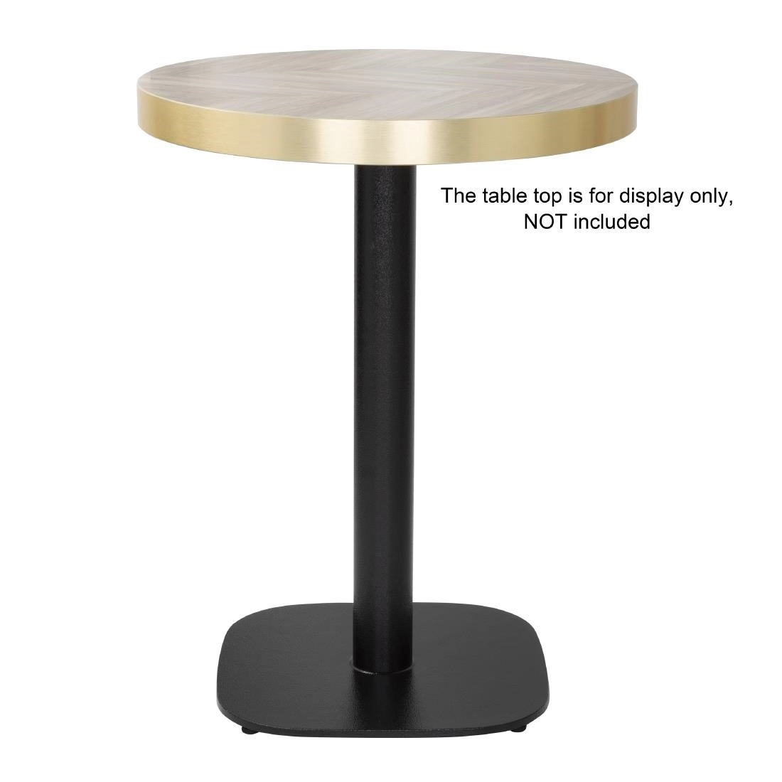 Vous pouvez acheter un Pied de table en fonte Bolero noir 720x420mm chez Supplierz BV