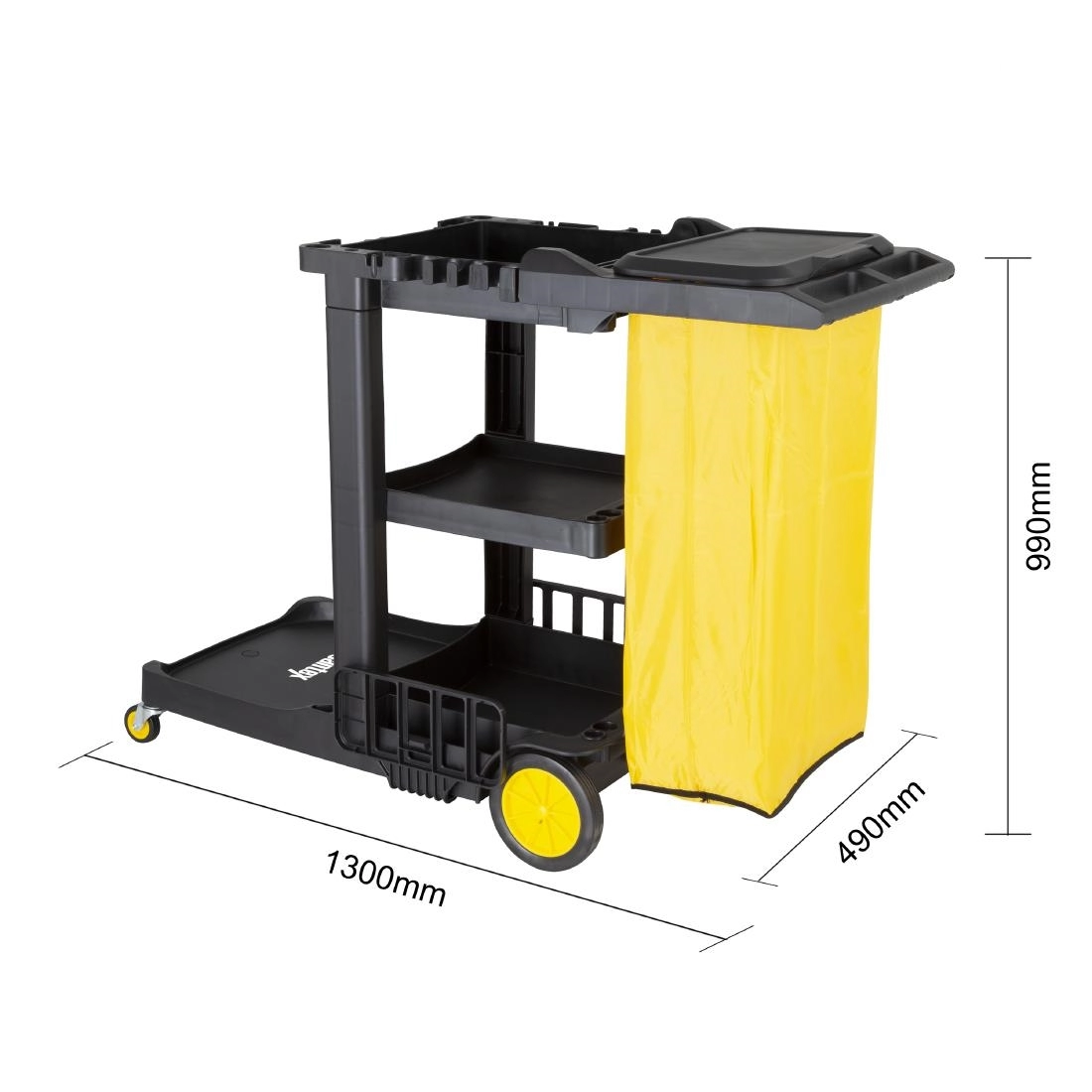 Een Jantex Schoonmaakwagen Zwart koop je bij Supplierz BV