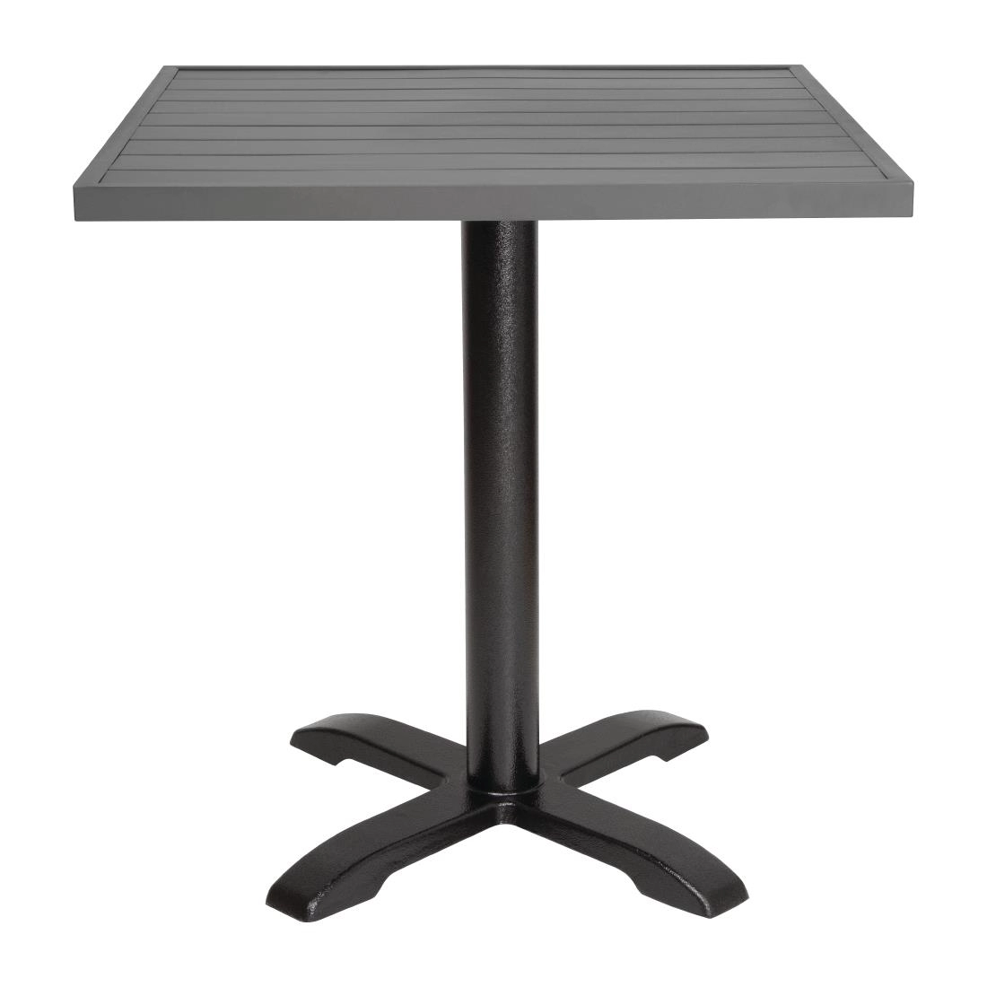 Een Bolero vierkant aluminium tafelblad donkergrijs 70cm koop je bij Supplierz BV