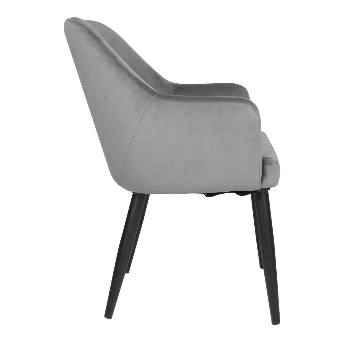 Buy your Bolero Lia Velvet stoelen grijs (2 stuks) at Supplierz BV