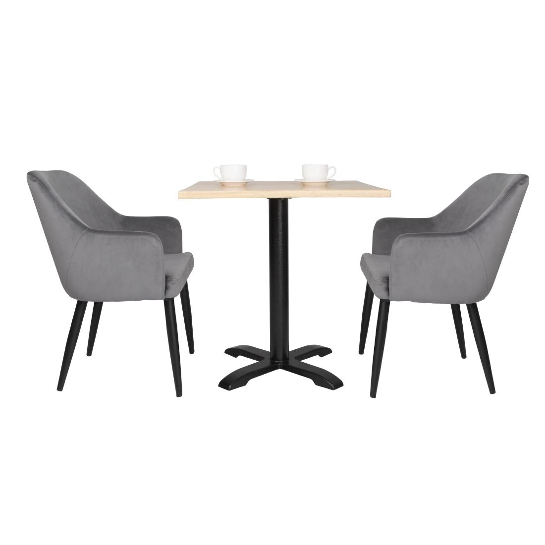 Buy your Bolero Lia Velvet stoelen grijs (2 stuks) at Supplierz BV