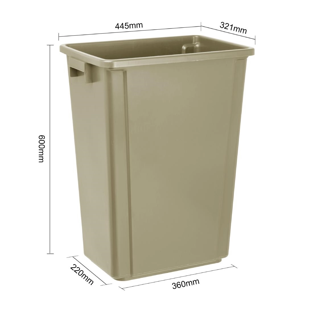 Sie können einen Jantex Slim Mülleimer Beige 60Ltr bei Supplierz BV kaufen