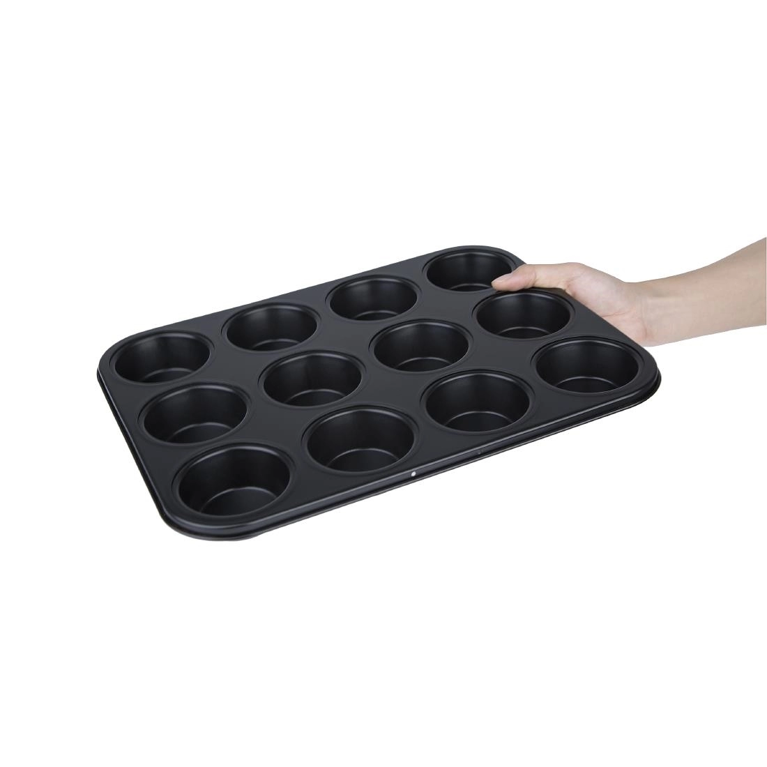 Een Vogue carbonstalen anti-kleef bakvorm 12 muffins koop je bij Supplierz BV