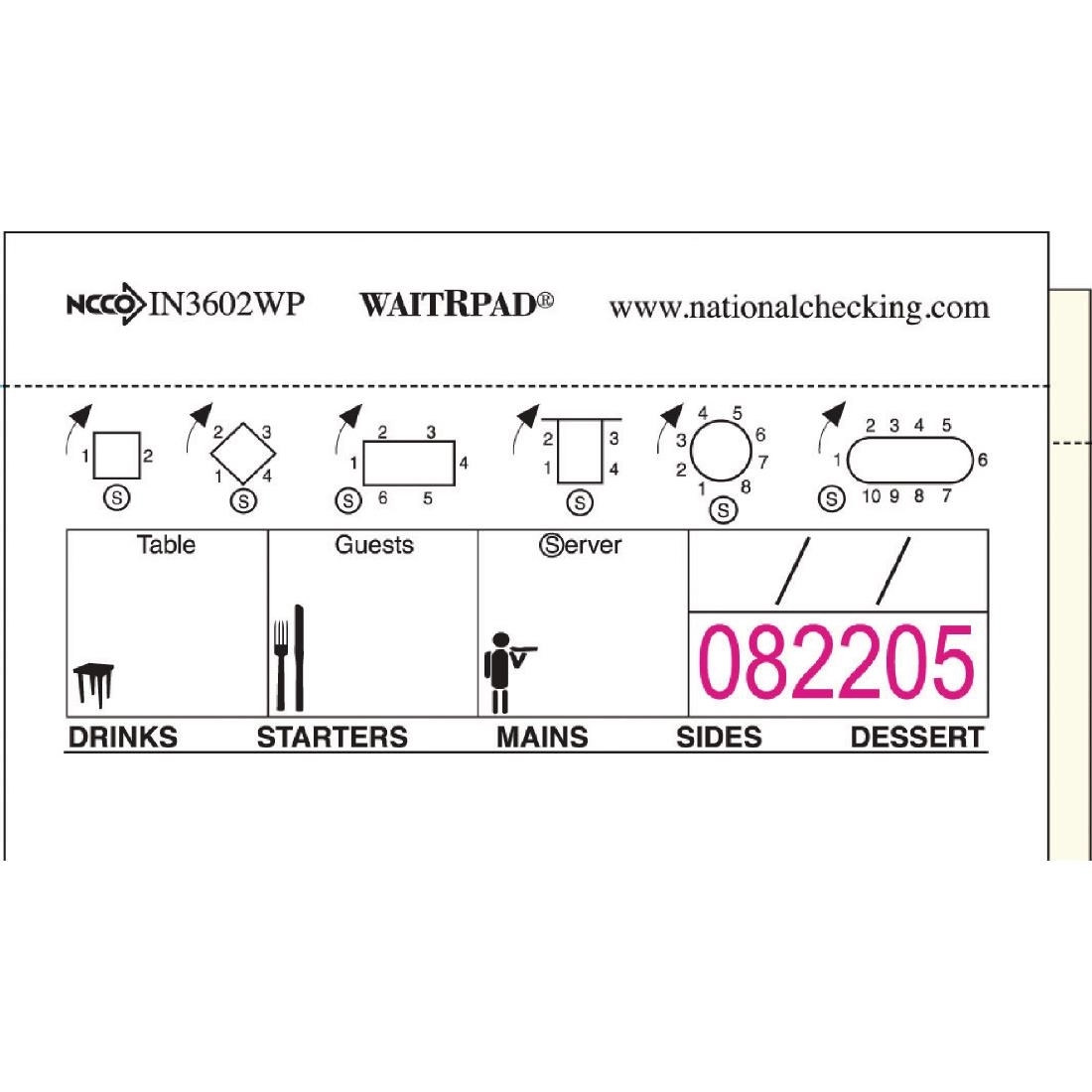 Een Serveerpad 50 tickets 1 kopie (10 stuks) koop je bij Supplierz BV