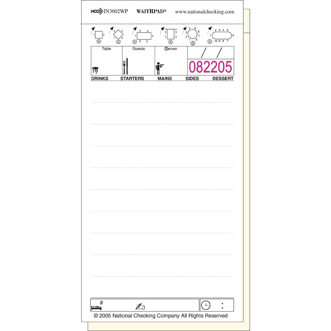 Een Serveerpad 50 tickets 1 kopie (10 stuks) koop je bij Supplierz BV