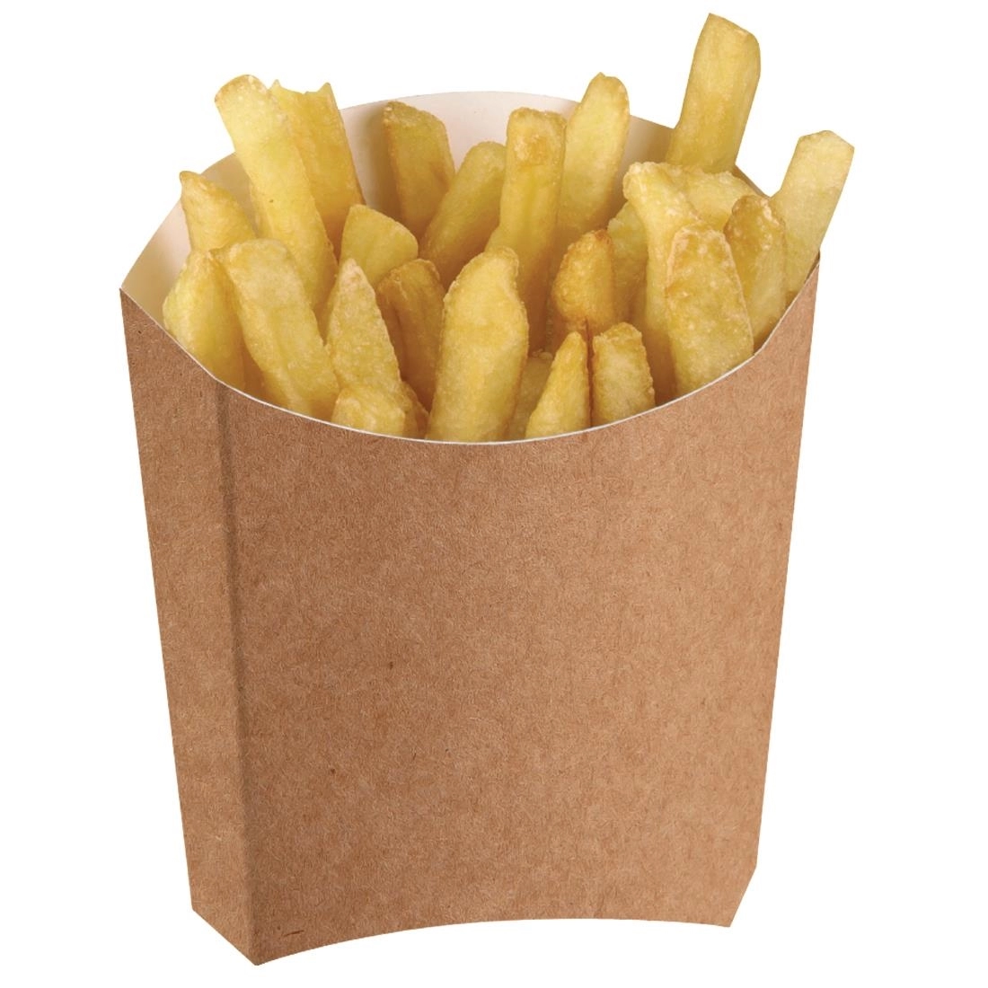 Vous pouvez acheter un Etuis à frites moyens kraft compostables Colpac (lot de 1000) chez Supplierz BV