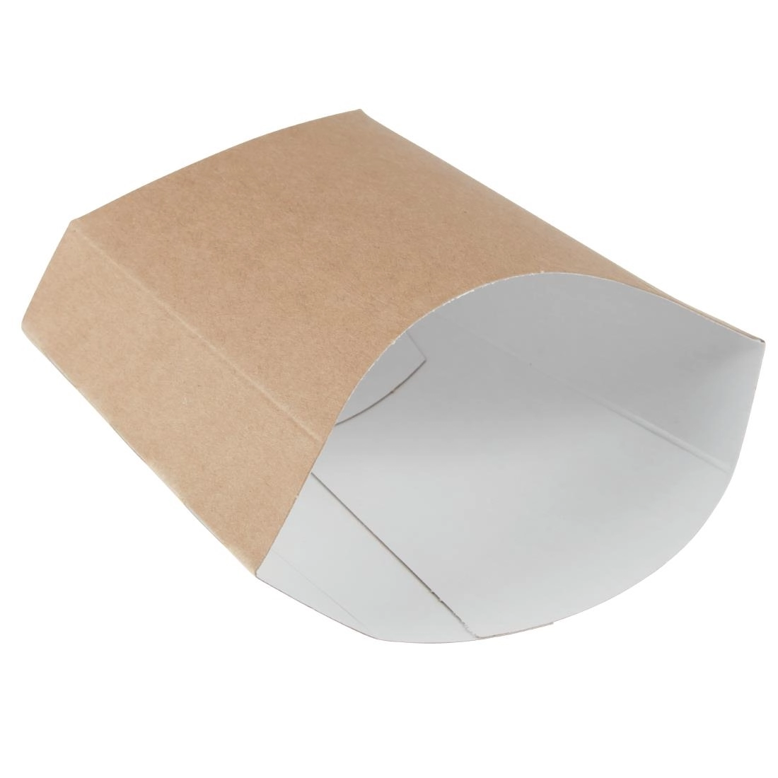 Vous pouvez acheter un Etuis à frites moyens kraft compostables Colpac (lot de 1000) chez Supplierz BV