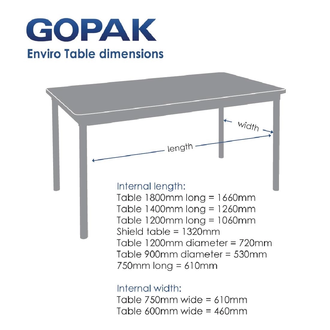 Een Gopak Enviro rechthoekige indoor eettafel berkeneffect 1400mm koop je bij Supplierz BV