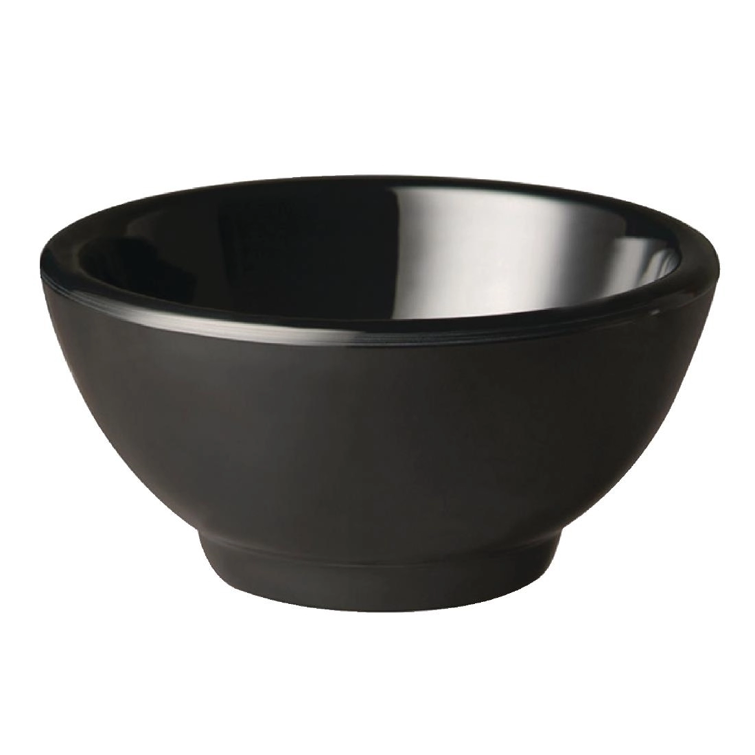 Een APS Pure ronde melamine kom zwart 13cm koop je bij Supplierz BV