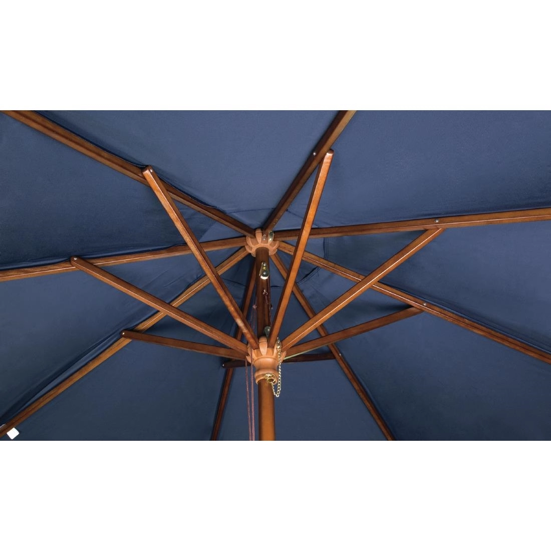 Een Bolero ronde donkerblauwe parasol 2,5 meter koop je bij Supplierz BV