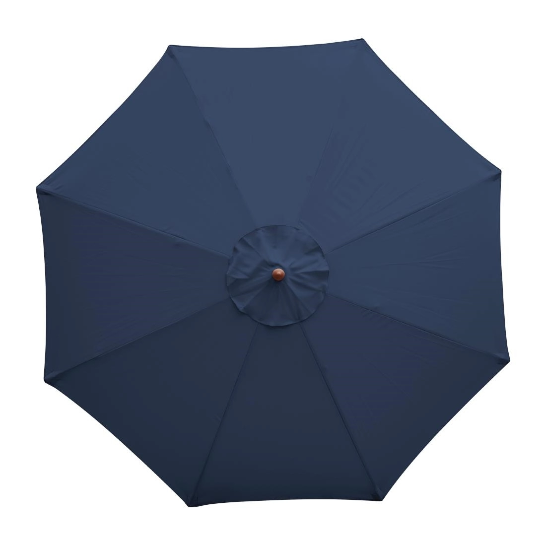 Een Bolero ronde donkerblauwe parasol 2,5 meter koop je bij Supplierz BV