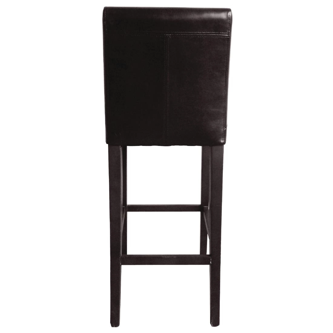 Vous pouvez acheter un Tabouret de bar haut avec dossier en simili cuir Bolero marron foncé chez Supplierz BV