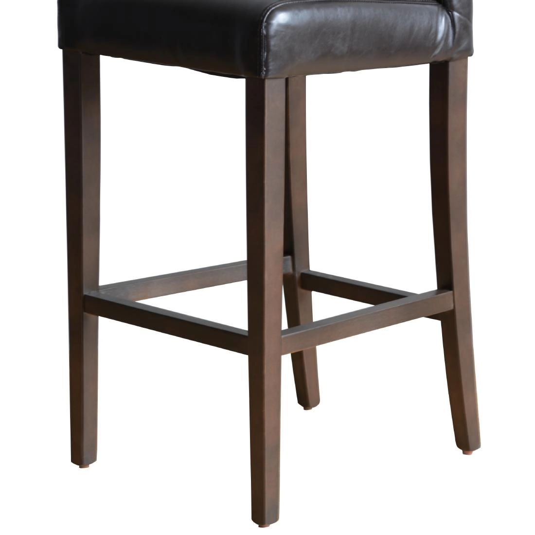 Vous pouvez acheter un Tabouret de bar haut avec dossier en simili cuir Bolero marron foncé chez Supplierz BV