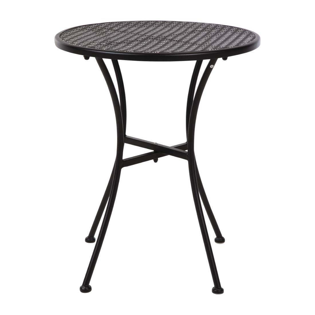 Een Bolero ronde stalen bistrotafel zwart 60cm (15 stuks) koop je bij Supplierz BV