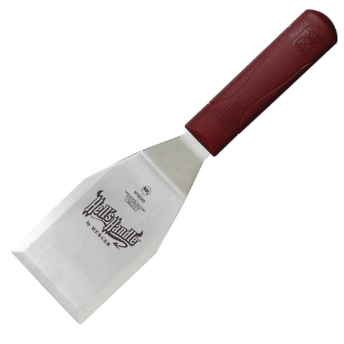 Vous pouvez acheter un Spatule professionnelle anti-chaleur Mercer Culinary Hells Handle 76mm chez Supplierz BV