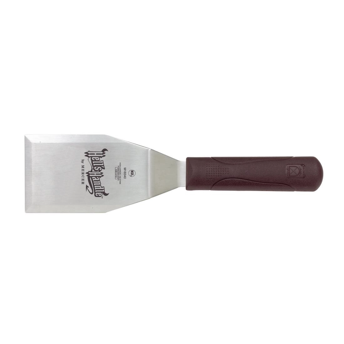 Vous pouvez acheter un Spatule professionnelle anti-chaleur Mercer Culinary Hells Handle 76mm chez Supplierz BV