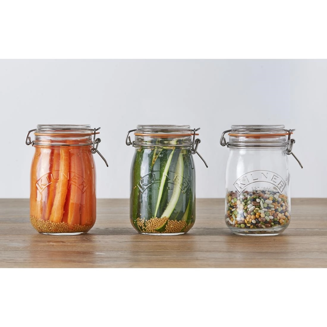 Een Kilner weckpot met beugelsluiting 1L koop je bij Supplierz BV