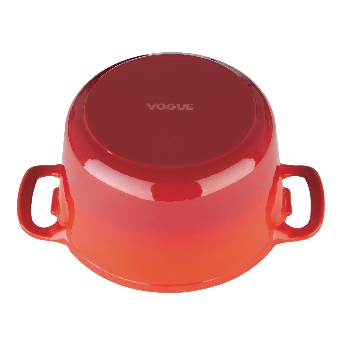 Een Vogue ronde inductie braadpan rood 4L koop je bij Supplierz BV