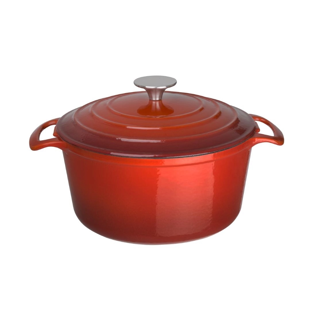 Een Vogue ronde inductie braadpan rood 4L koop je bij Supplierz BV