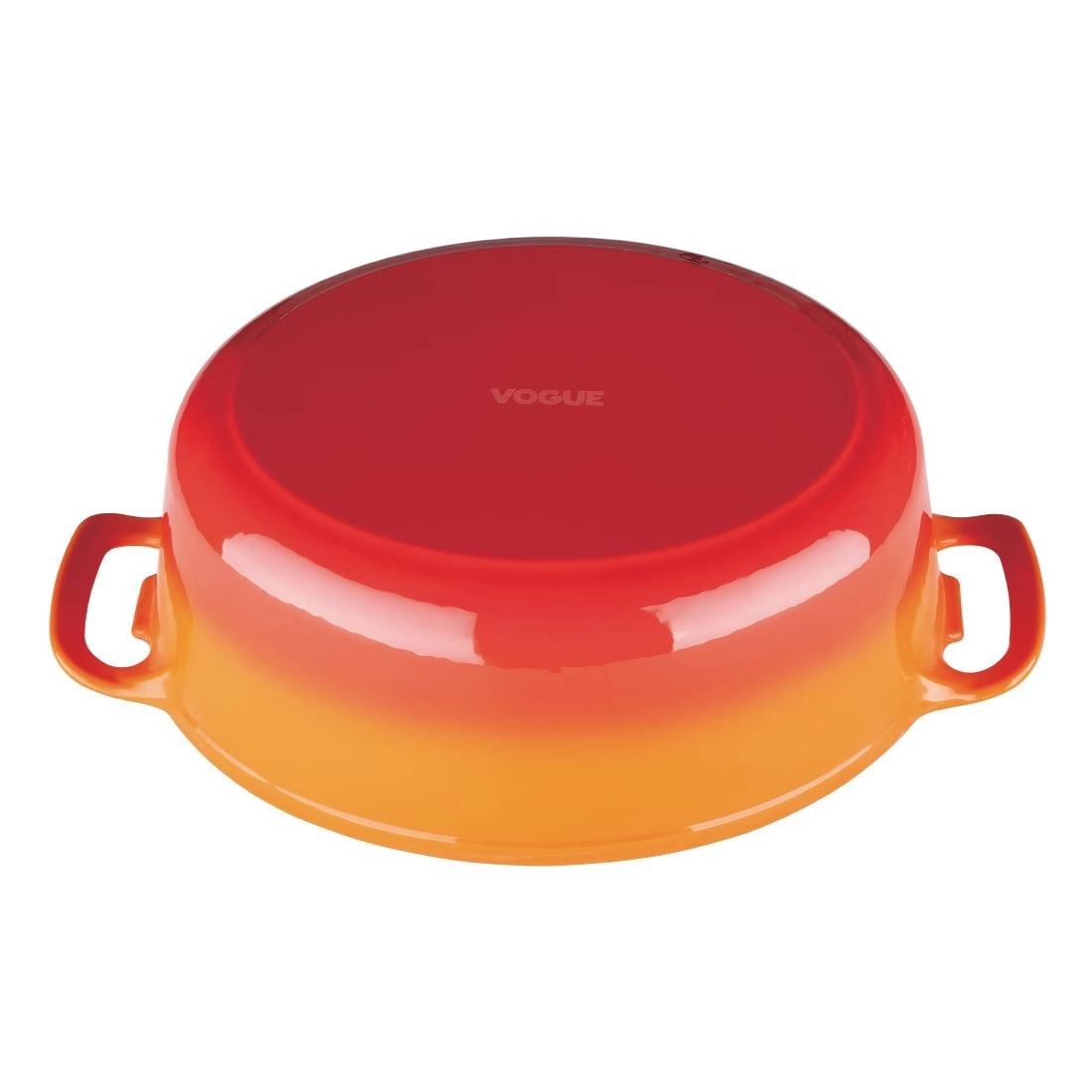 Een Vogue ovale inductie braadpan oranje 6L koop je bij Supplierz BV