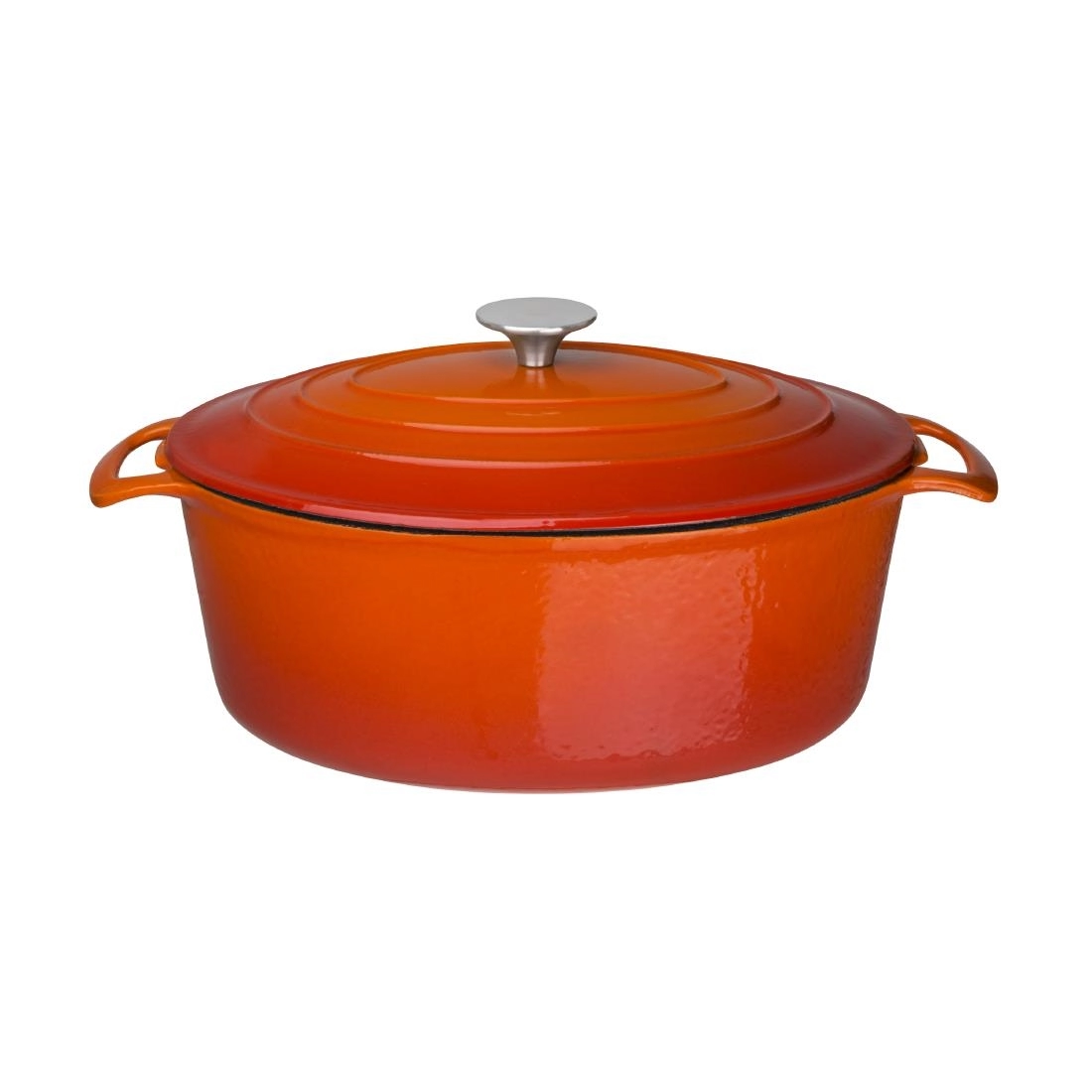 Een Vogue ovale inductie braadpan oranje 6L koop je bij Supplierz BV