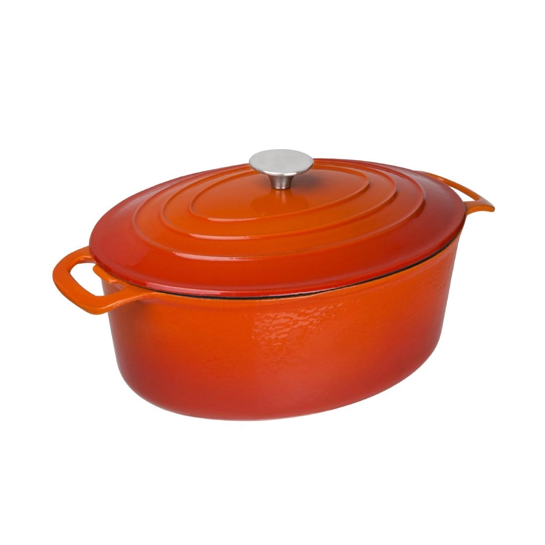 Een Vogue ovale inductie braadpan oranje 6L koop je bij Supplierz BV