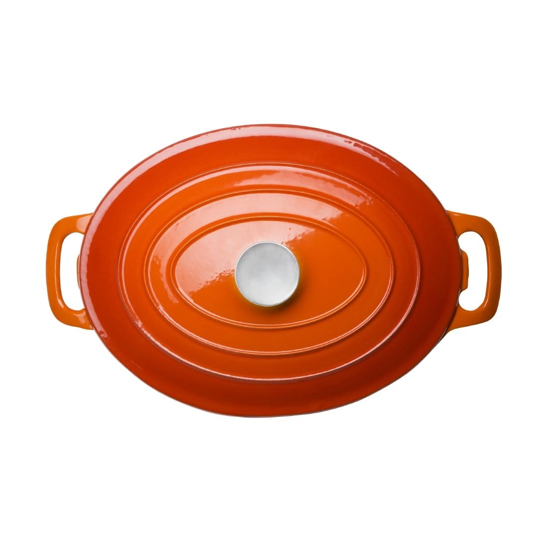 Een Vogue ovale inductie braadpan oranje 6L koop je bij Supplierz BV