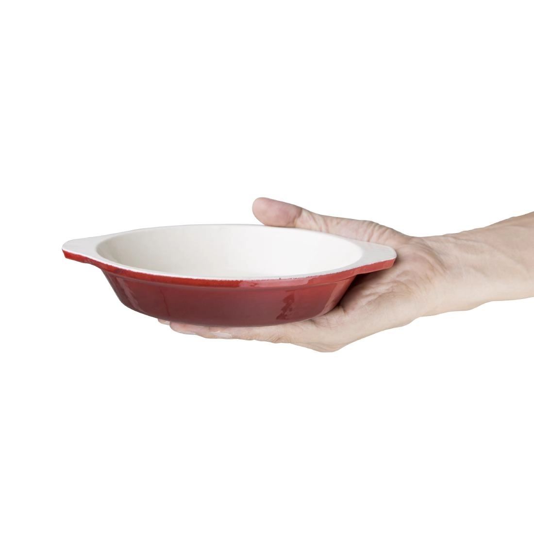 Buy your Vogue ovale gietijzeren gratineerschaal rood 0,65L at Supplierz BV