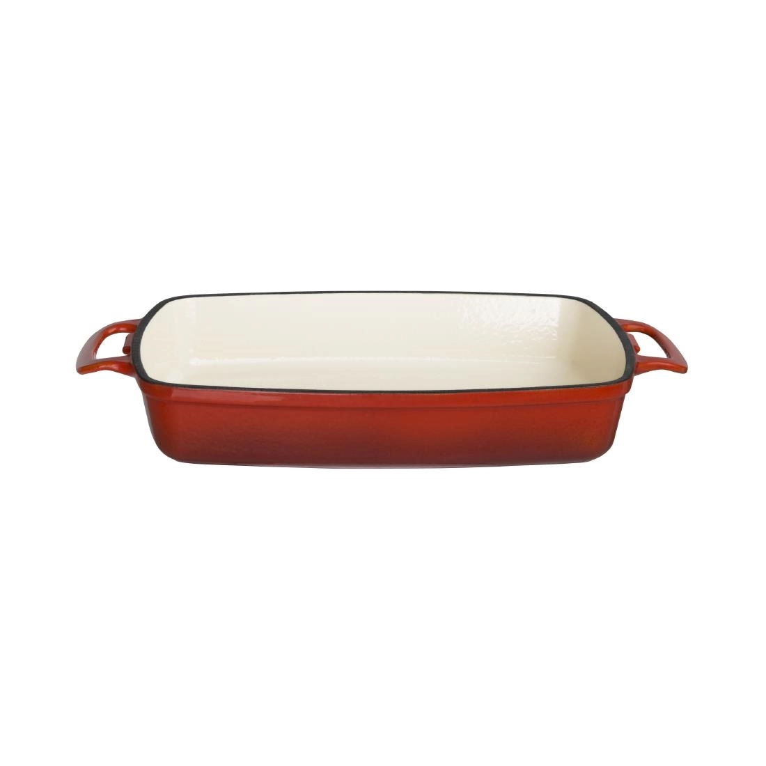 Buy your Vogue rechthoekige gietijzeren ovenschaal rood 2,8L at Supplierz BV