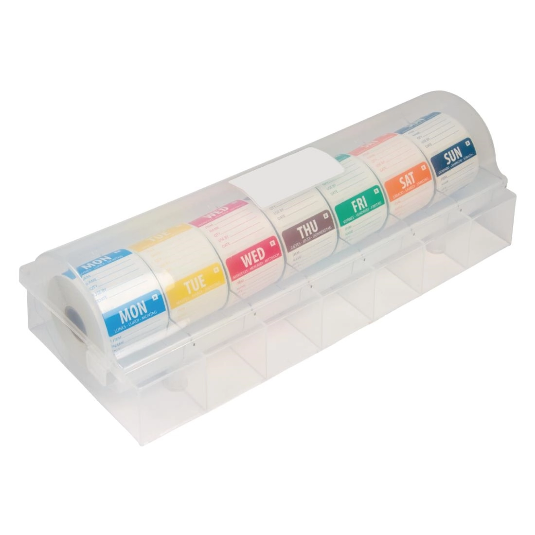 Een Hygiplas oplosbare kleurcode dagstickers met stickerdispenser koop je bij Supplierz BV